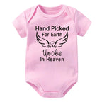 Hand Picked for Earth By My Uncle in Heaven Onesie