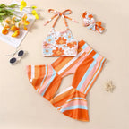 Striped Flower Hippie Outfit