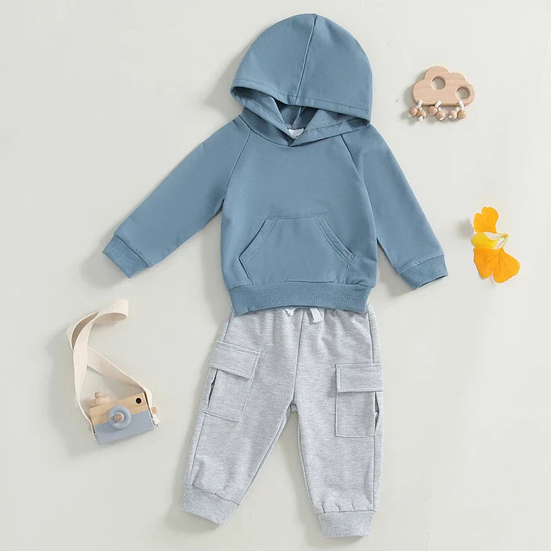 Slayton Solid Hoodie & Pocket Pants Outfit