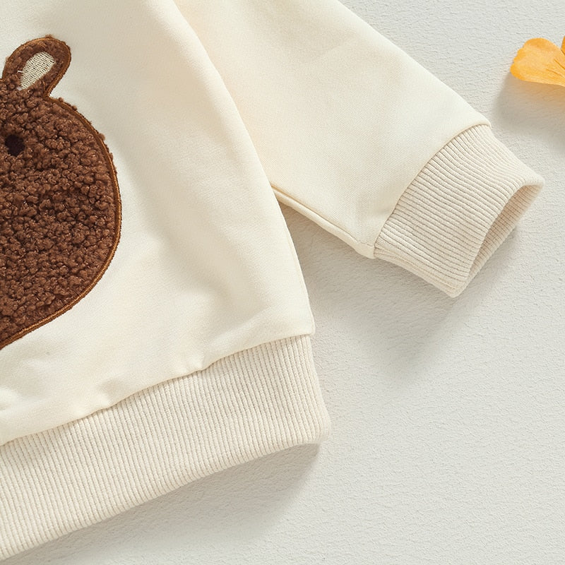 Embroidered Bear Sweater & Pants