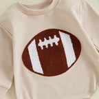 Embroidered Football Onesie