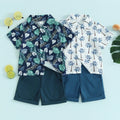 Summer Beach Days Collared Shirt & Shorts