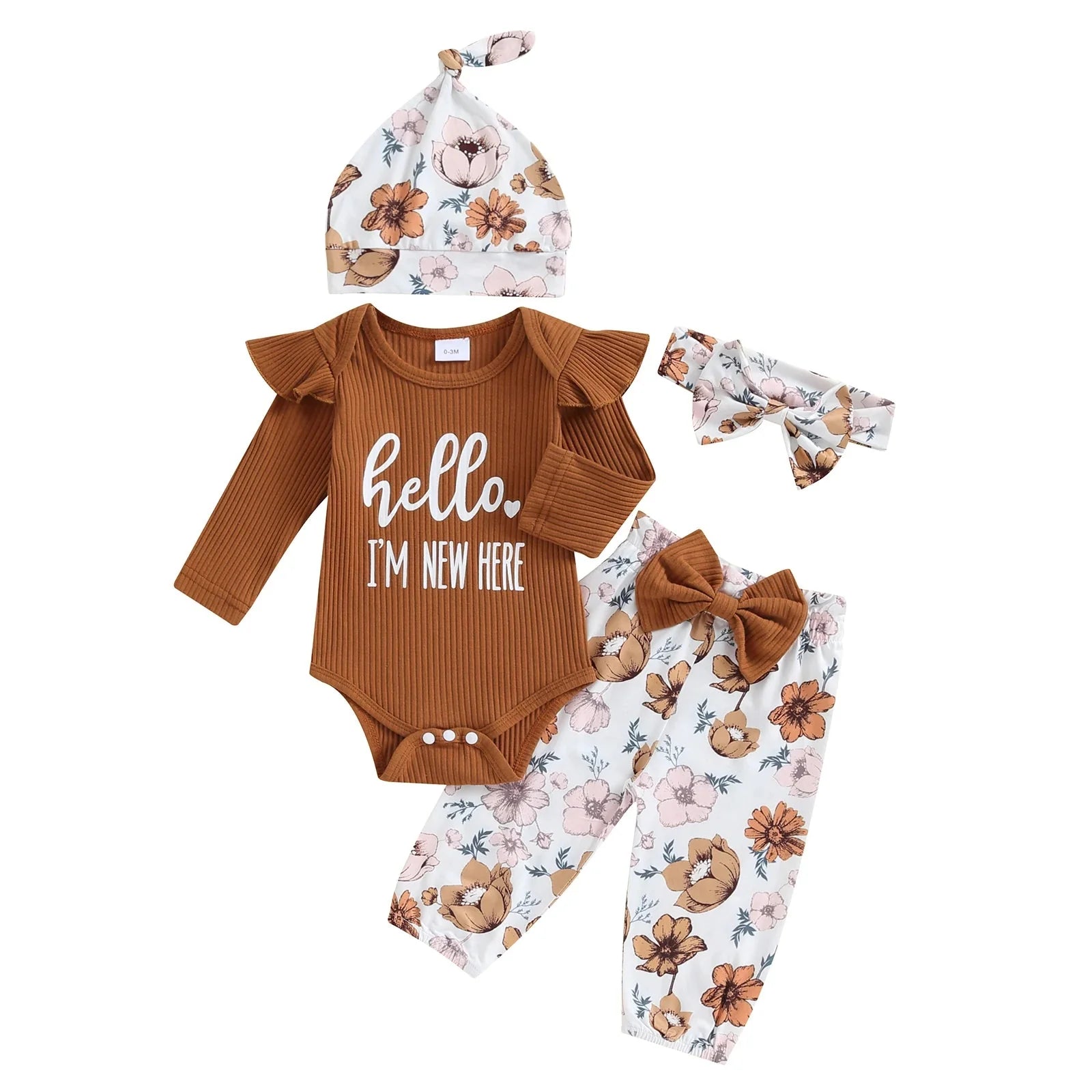 Hello I'm New Here Floral Outfit