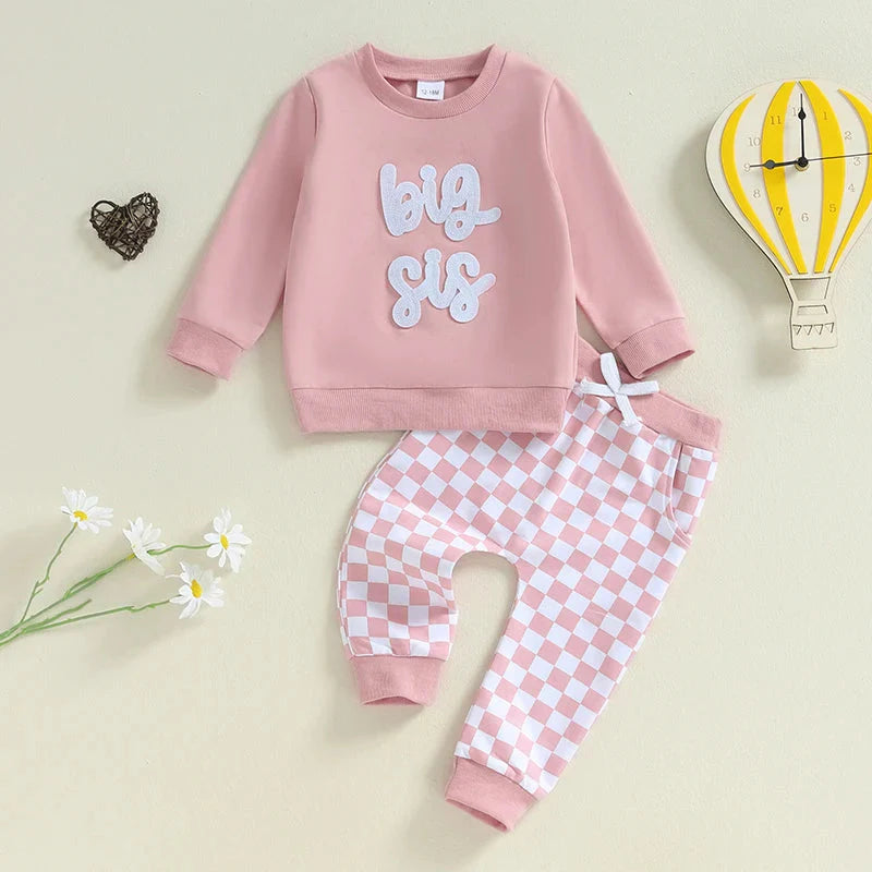 Big Sibling Checkered Outfit