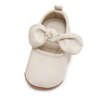 Baby Girl Bow Leather Flat Shoes