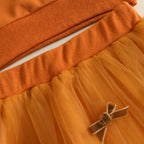 Toddler Girl Thanksgiving Sweatshirt & Tulle Skirt Set