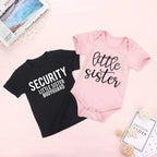 Matching Security Little Sister Bodyguard T-shirt and Onesie
