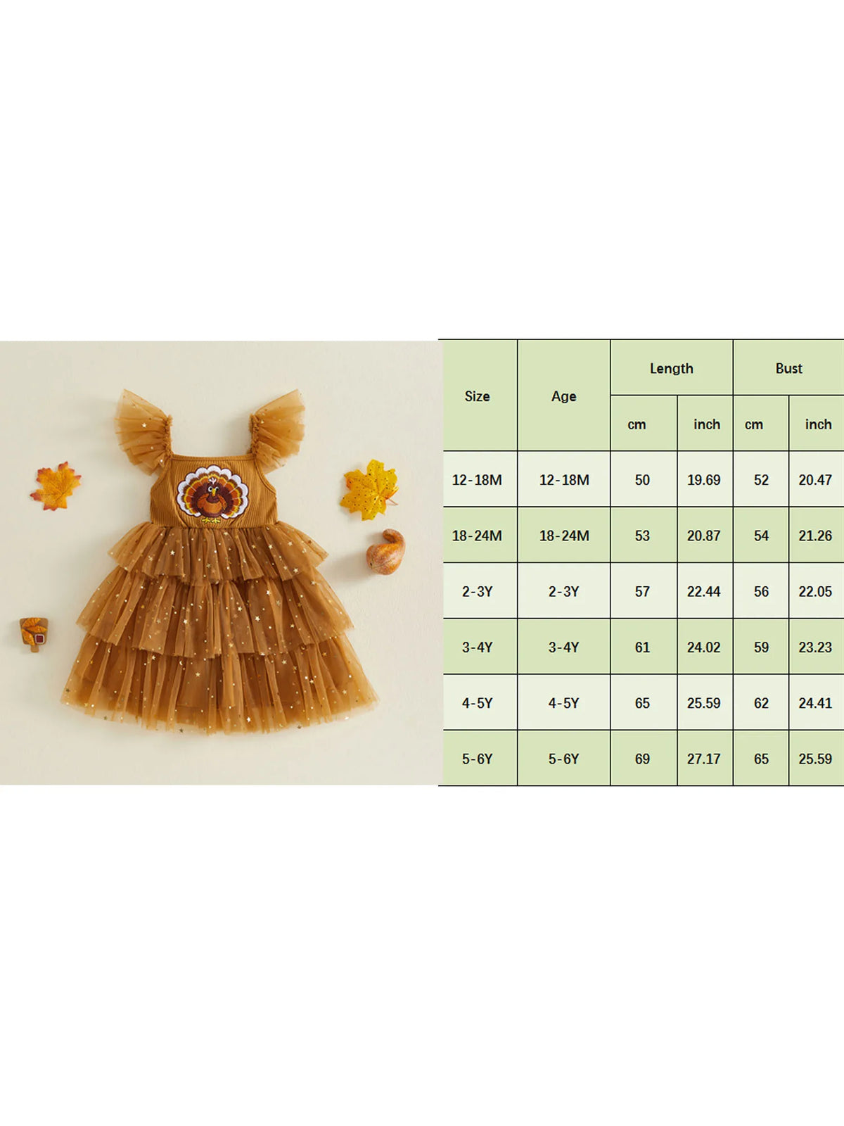 Thanksgiving Turkey Tulle Dress