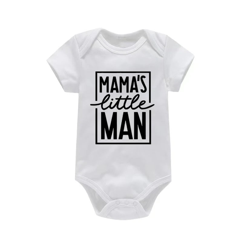 "Mama's Little Man" Baby Boy Onesie