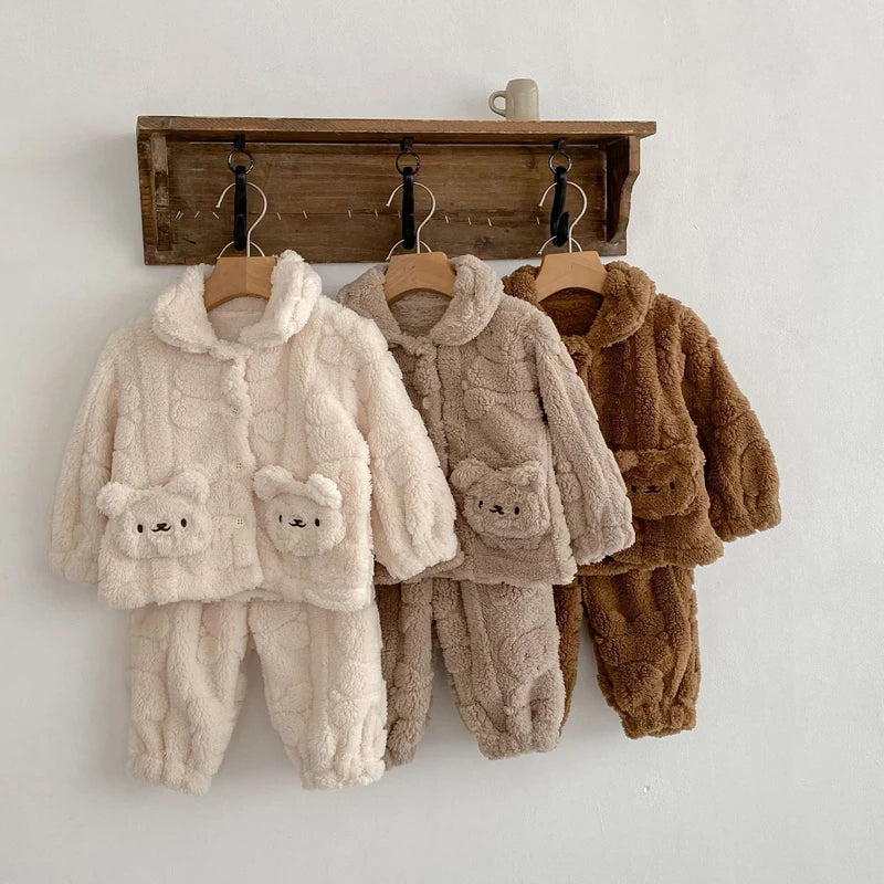 Warm Winter Teddy Bear Plush Outfit