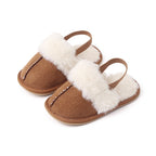 Plush Slip On Strap Shoes