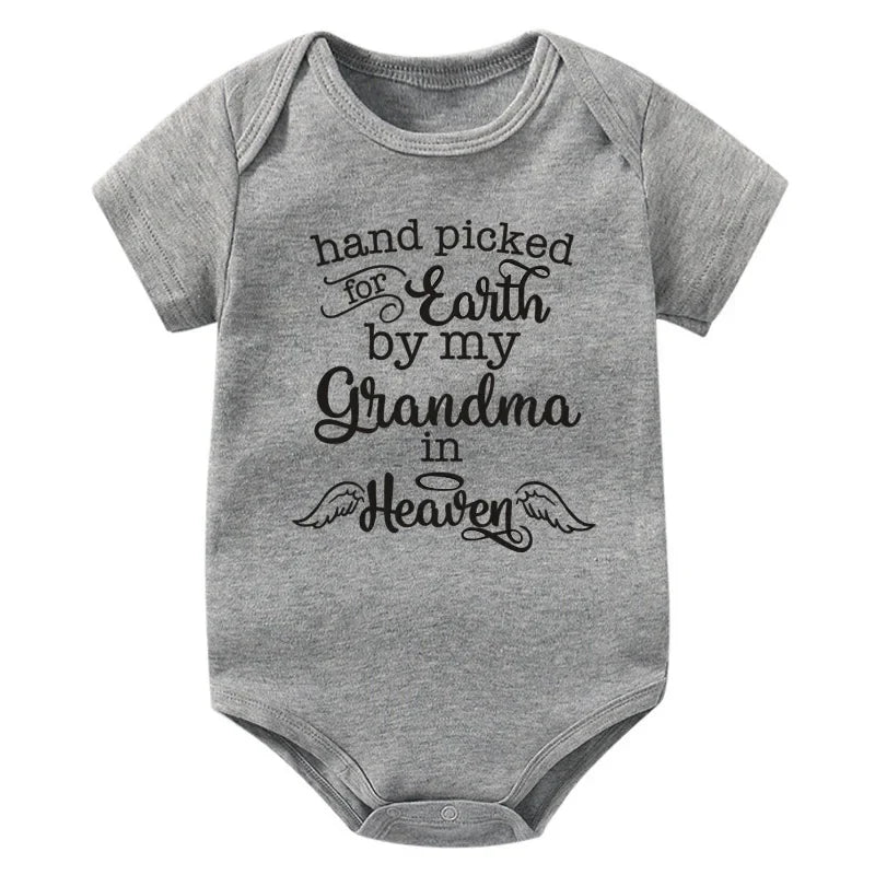 Hand Picked for Earth By My Grandma in Heaven Onesie