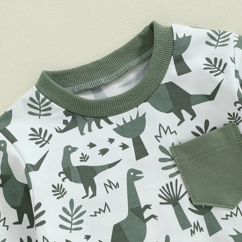 Dinosaur Pocket Top & Pants