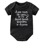 Hand Picked for Earth By My Great Great Grandma in Heaven Onesie
