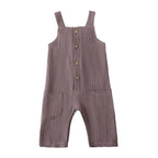 Solid Pocket River Romper