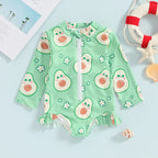 Long Sleeve Fruit Baby Swimsuit