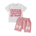 "Cuter Version of Mom" Toddler T-Shirt & Shorts Set