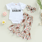 Hello Darlin' Floral Cow Outfit