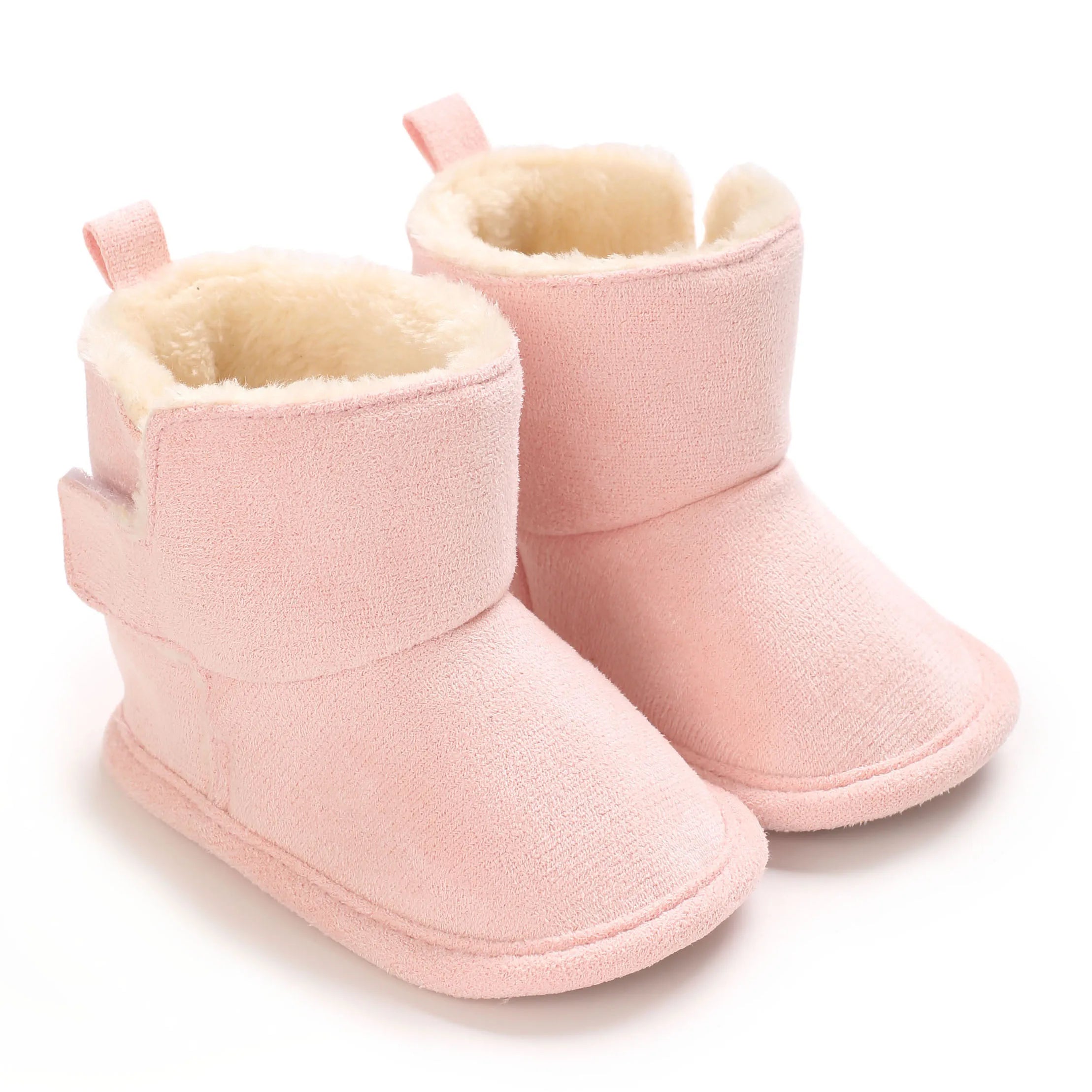 Solid Plush Boots