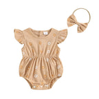Cinched Flower Romper & Headband