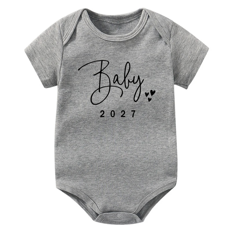 Coming Soon 2027 Baby Onesie
