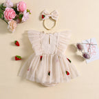 Strawberry Saylee Dress & Headband
