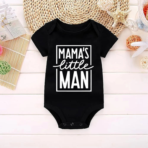"Mama's Little Man" Baby Boy Onesie