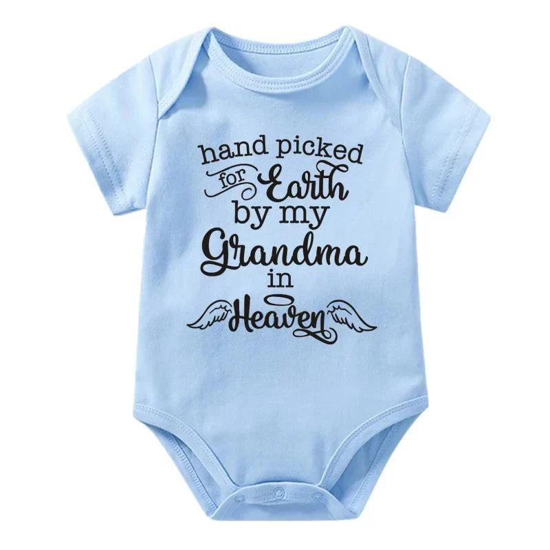 Hand Picked for Earth By My Grandma in Heaven Onesie