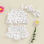 Flower Ruffles Summer Outfit