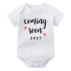 Coming Soon 2027 Baby Onesie