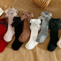 Glitter Bow Over the Knee Socks