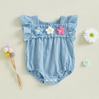 Flower Ruffle Romper