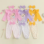 Beary Cute Polkadot Outfit & Headband