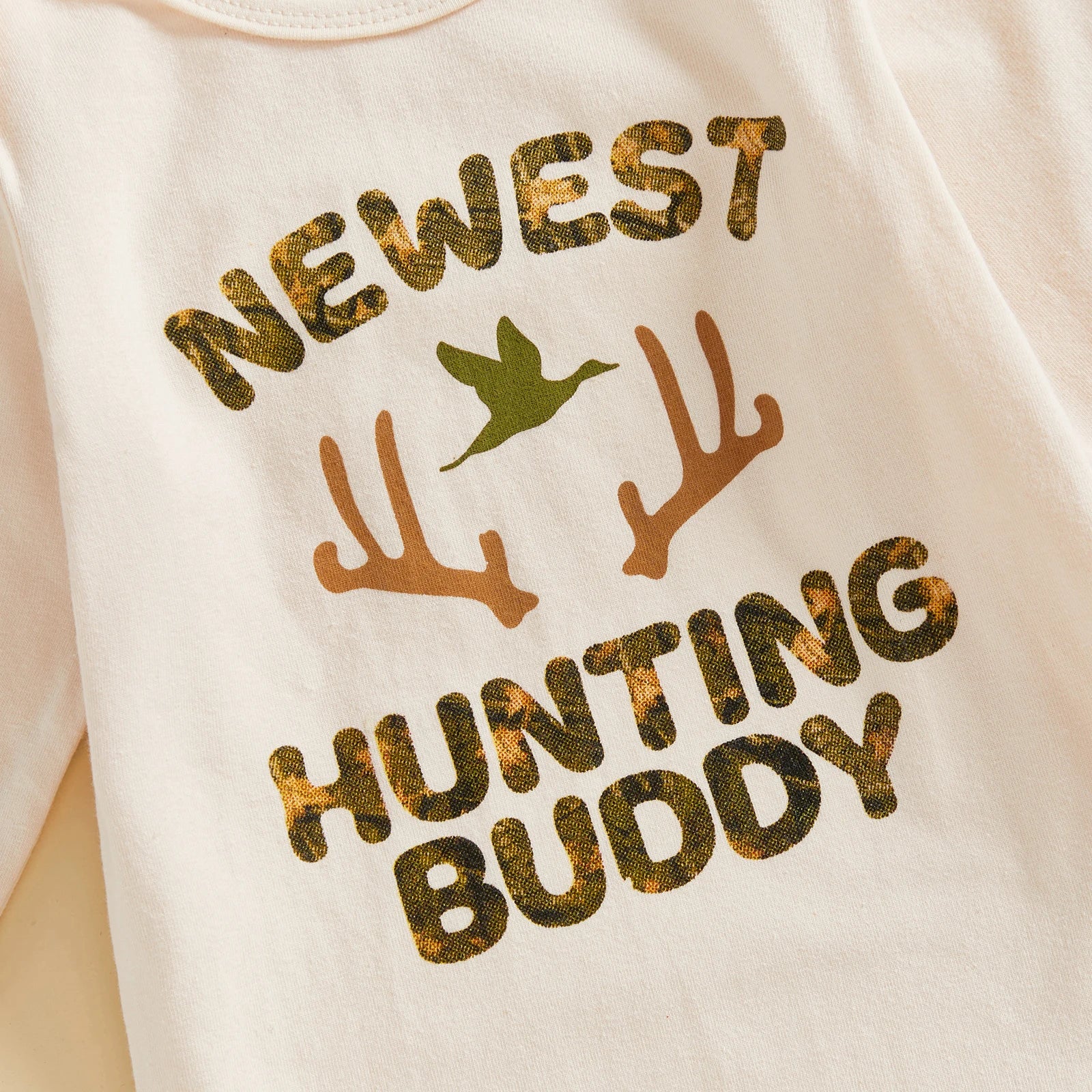 Newest Hunting Buddy 3pcs Baby Outfit Set