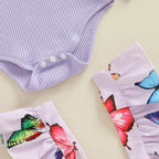 Purple Butterfly Skirt Outfit