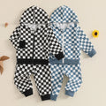 Checkered Zip Up Hoodie Outfit