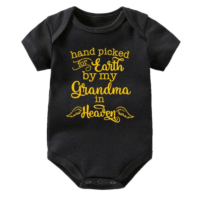 Hand Picked for Earth By My Grandma in Heaven Onesie