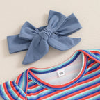 Striped Samara Bell Bottoms Outfit & Bow