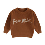 🎃 Pumpkin Knit Baby Sweater