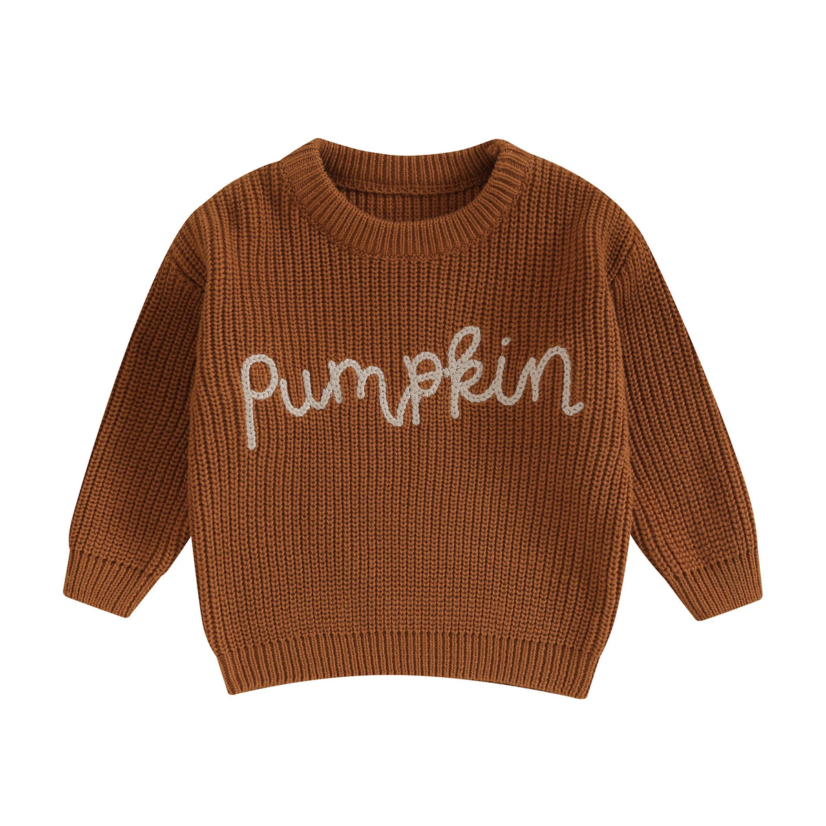 🎃 Pumpkin Knit Baby Sweater