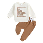 "Nap Snack Repeat" Baby Sweatshirt & Jogger Set