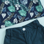 Summer Beach Days Collared Shirt & Shorts