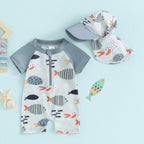 Frankie Fish Swimsuit & Hat
