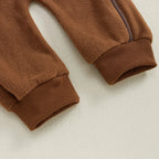 Fleece Football Hooded Romper