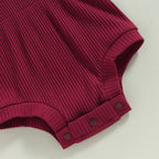 Solid Ribbed Onesie & Headband
