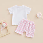 Checkered Pocket T-shirt & Shorts