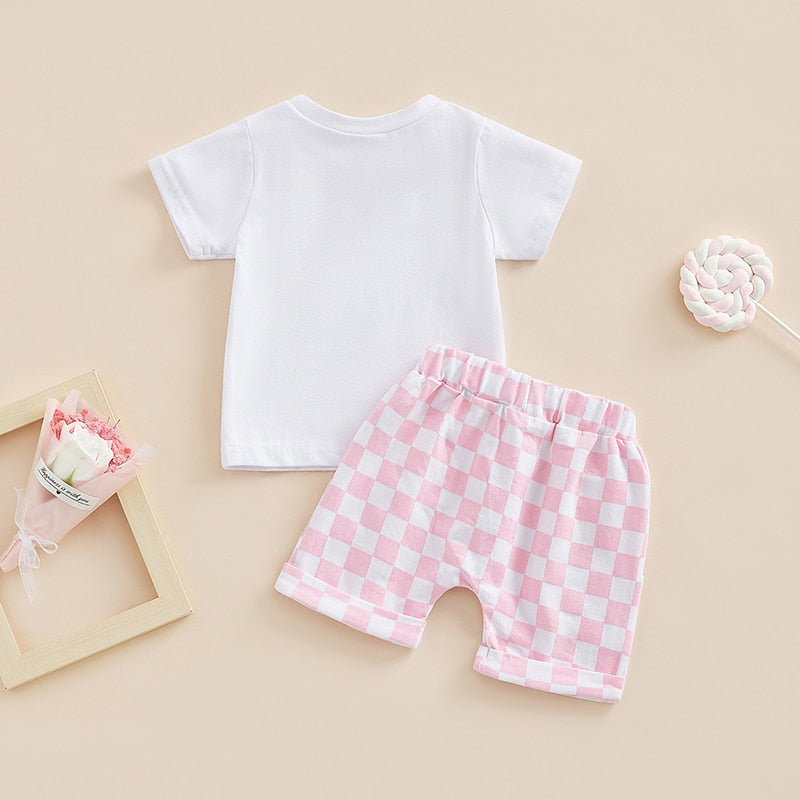 Checkered Pocket T-shirt & Shorts