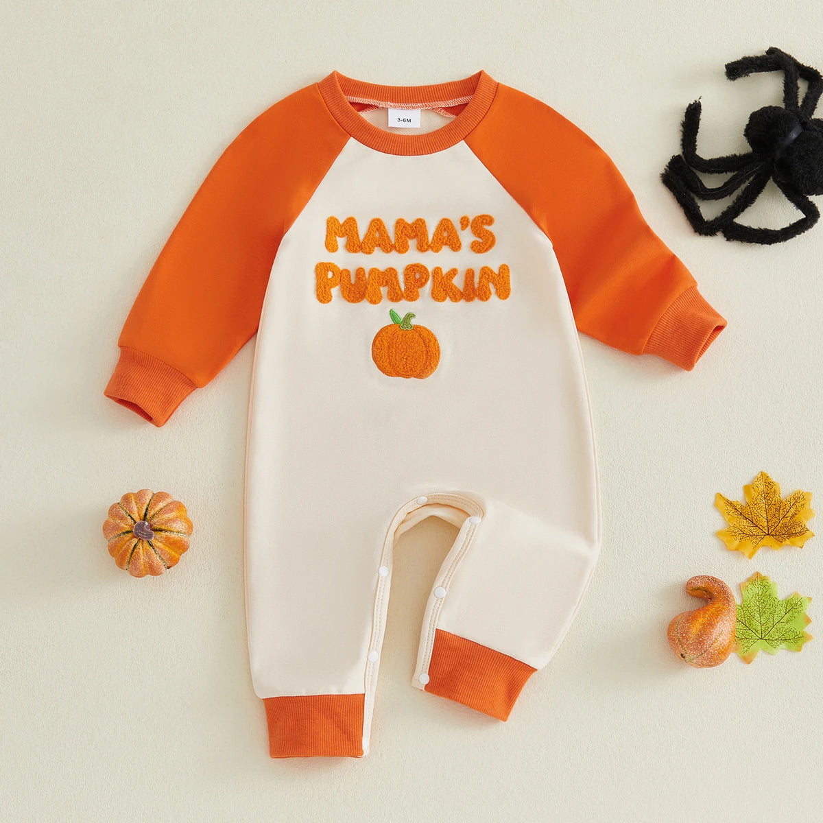🎃 Mama's Pumpkin Baby Halloween Romper