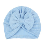 Solid Knit Bow Hat