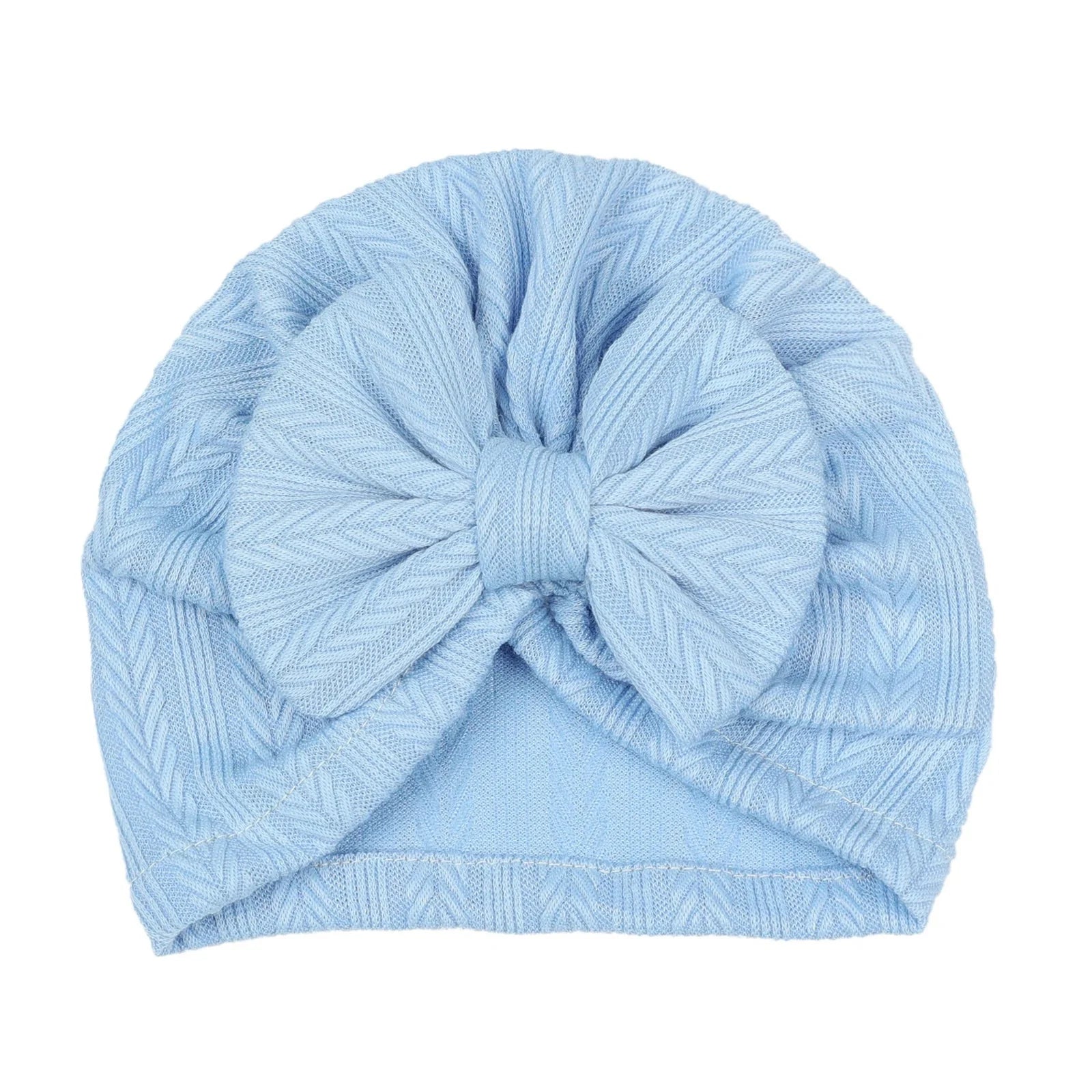 Solid Knit Bow Hat